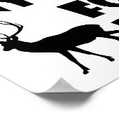 バック面白い狩猟用ポスターのための何でも ポスター (角)