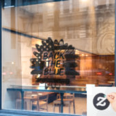 バック・ザ・ブルー ウィンドウサイン (カフェ窓)