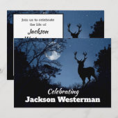 バック・シルエットアット・ナイト・メモリアル・イ   ンビテーション 招待状 (正面/裏面)