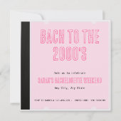 バック・トゥ・ザ・2000's CD カバー・ベアトリス Y2K 招待状 (正面)