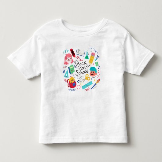 バック・トゥ・スクール トドラーTシャツ (正面)