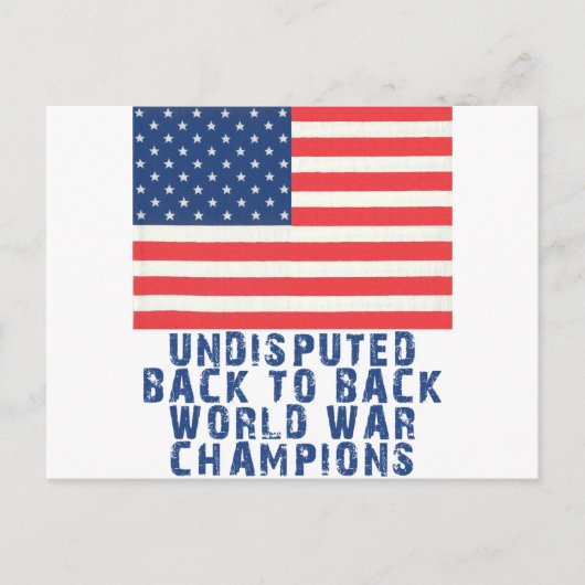 バック・トゥ・バック世界大戦チャンピオン ポストカード (正面)