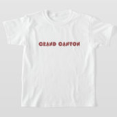 バック&フロント私はグランドキャニオンのハイキングをハイキングしおもしろいた Tシャツ (レイダウン)