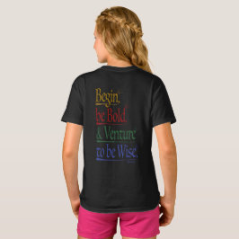 バック – 魔法のホレス引用文キッズTシャツ Tシャツ