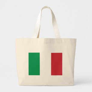 バッグとイタリア国旗 ラージトートバッグ