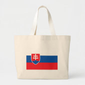 バッグとスロバキア国旗 ラージトートバッグ (正面)