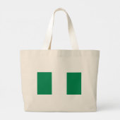 バッグとナイジェリア国旗 ラージトートバッグ (裏面)