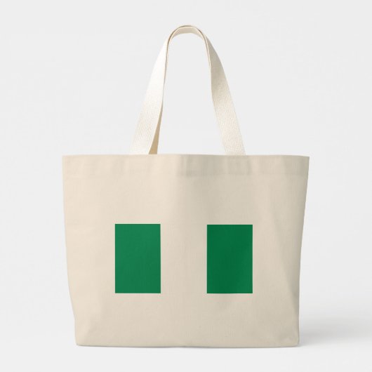 バッグとナイジェリア国旗 ラージトートバッグ (裏面)
