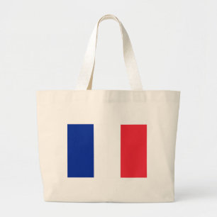 バッグとフランス旗 ラージトートバッグ