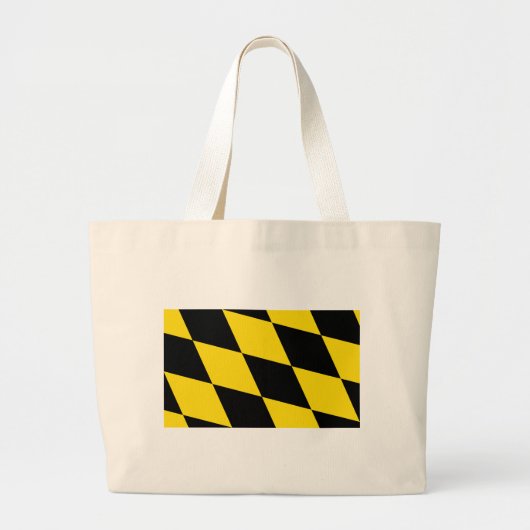 バッグとミュンヘン国旗、バイエルン州 ラージトートバッグ (正面)