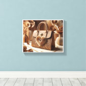 バッグのウォールアート3 キャンバスプリント (インサイチュ (ウッドフロア))