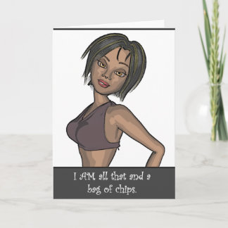 バッグのチップグリーティングカード カード