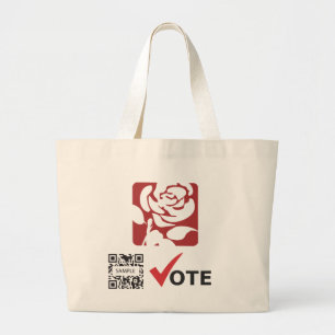 バッグのテンプレートの労働党 ラージトートバッグ