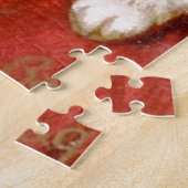 バッグのバレンタインデーのヴィンテージのビクトリアンな猫 ジグソーパズル (側面)