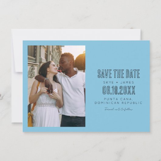 バッグのパック目的地の結婚式の日付を保存 セーブザデート (裏面)