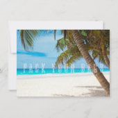 バッグのパック目的地の結婚式の日付を保存 セーブザデート (正面)