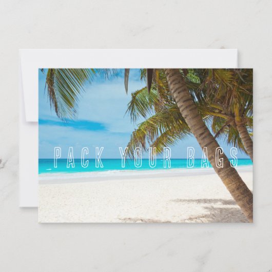 バッグのパック目的地の結婚式の日付を保存 セーブザデート (正面)