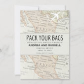 バッグのパック結婚メキシコ セーブザデート (正面)