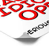 バッグのポスターおもしろい版 ポスター (角)