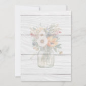 バッグの中に何が入っているのメイソンジャーブライダルシャワー 招待状 (裏面)