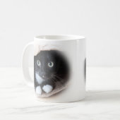 バッグの猫 コーヒーマグカップ (正面左)