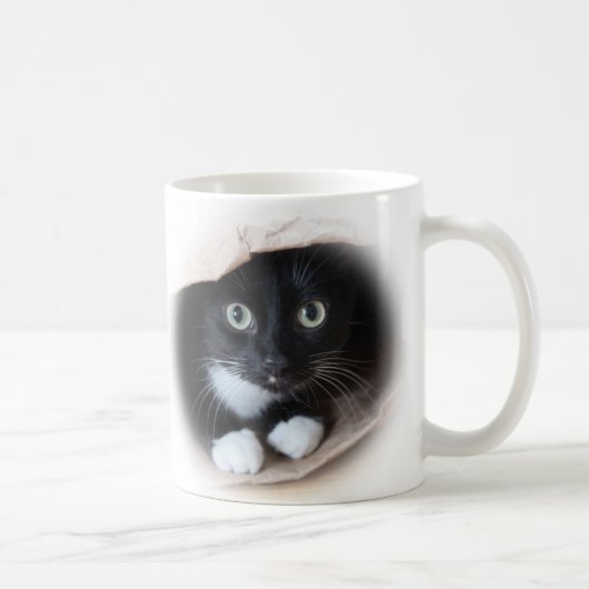 バッグの猫 コーヒーマグカップ (右)