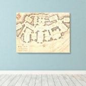 バッグの端 キャンバスプリント (インサイチュ (ウッドフロア))