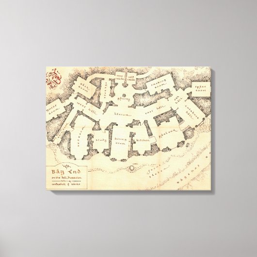 バッグの端 キャンバスプリント (正面)