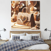 バッグの紙キルトエフェクトWall Decor 2 キャンバスプリント (インサイチュ (寝室))