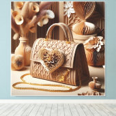 バッグの紙キルトエフェクトWall Decor 2 キャンバスプリント (インサイチュ (ウッドフロア))