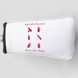 バッグの言い訳の一杯おもしろいゴルフ愛好家のギフト ゴルフヘッドカバー