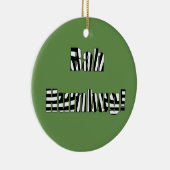 バッグの詐欺はクリスマスの装飾を言い表わします セラミックオーナメント (右)