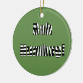 バッグの詐欺はクリスマスの装飾を言い表わします セラミックオーナメント (左)