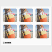 バッグぶら下がったズオンツリートランクアットサンディビーチ スクエアシール (シート)