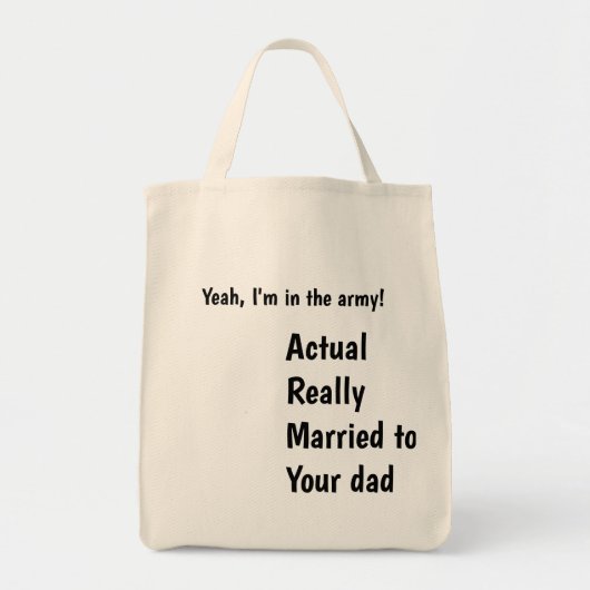 バッグもしは軍隊の中にいる トートバッグ (正面)