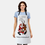 バッグをプロスト – メリークリスマス！ドイツ文字 エプロン (着用した状態)