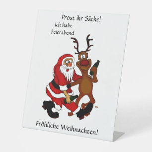 バッグをプロスト – メリークリスマス!ドイツ文字 台座サイン