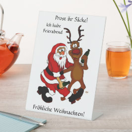 バッグをプロスト – メリークリスマス!ドイツ文字 台座サイン