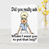 バッグを詰めて下さい カード (黄色い花)