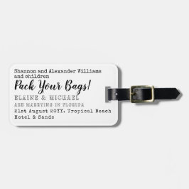 バッグを!日付ユニークの保存先 ラゲッジタグ