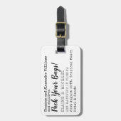 バッグを!日付ユニークの保存先 ラゲッジタグ (正面縦)