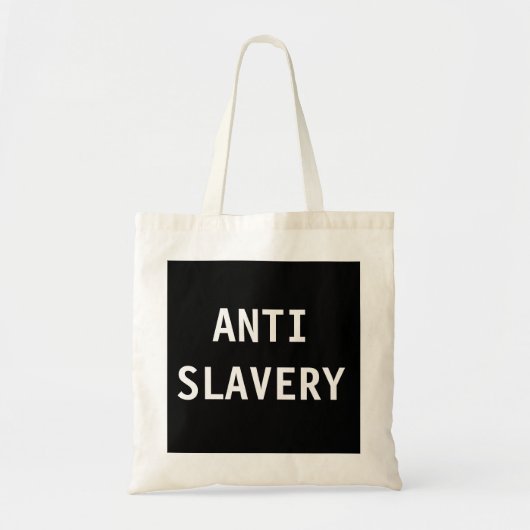 バッグアンチ奴隷ブラック トートバッグ (正面)
