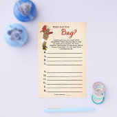 バッグオウム消防士ベビーシャワーゲームの内容 チラシ (シングル)