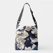 バッグカスタムハロウィーンの、女性の魔女乗馬箒 クロスボディバッグ (正面)