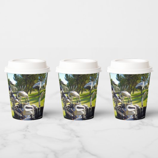 バッグゴルフクラブの一杯，紙パーティーカップ 紙コップ (複数)