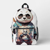 バッグタイプ：プリントカットソーBackpack panda プリントバックパック (正面)