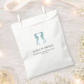 バッグパーソナライズされたをビーチ結婚式 フェイバーバッグ (クリップ留めされた状態)