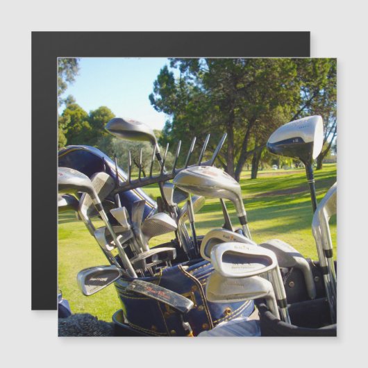 バッグフルゴルフクラブ、磁気カード (正面/裏面)