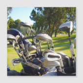 バッグフルゴルフクラブ、磁気カード (正面)