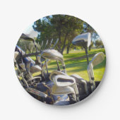 バッグフルゴルフクラブ、紙パーティープレート ペーパープレート (正面)